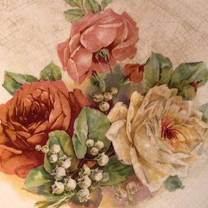 Limoges | Accents | Beautiful Vintage Rose Octagon Collectors Plate ...
